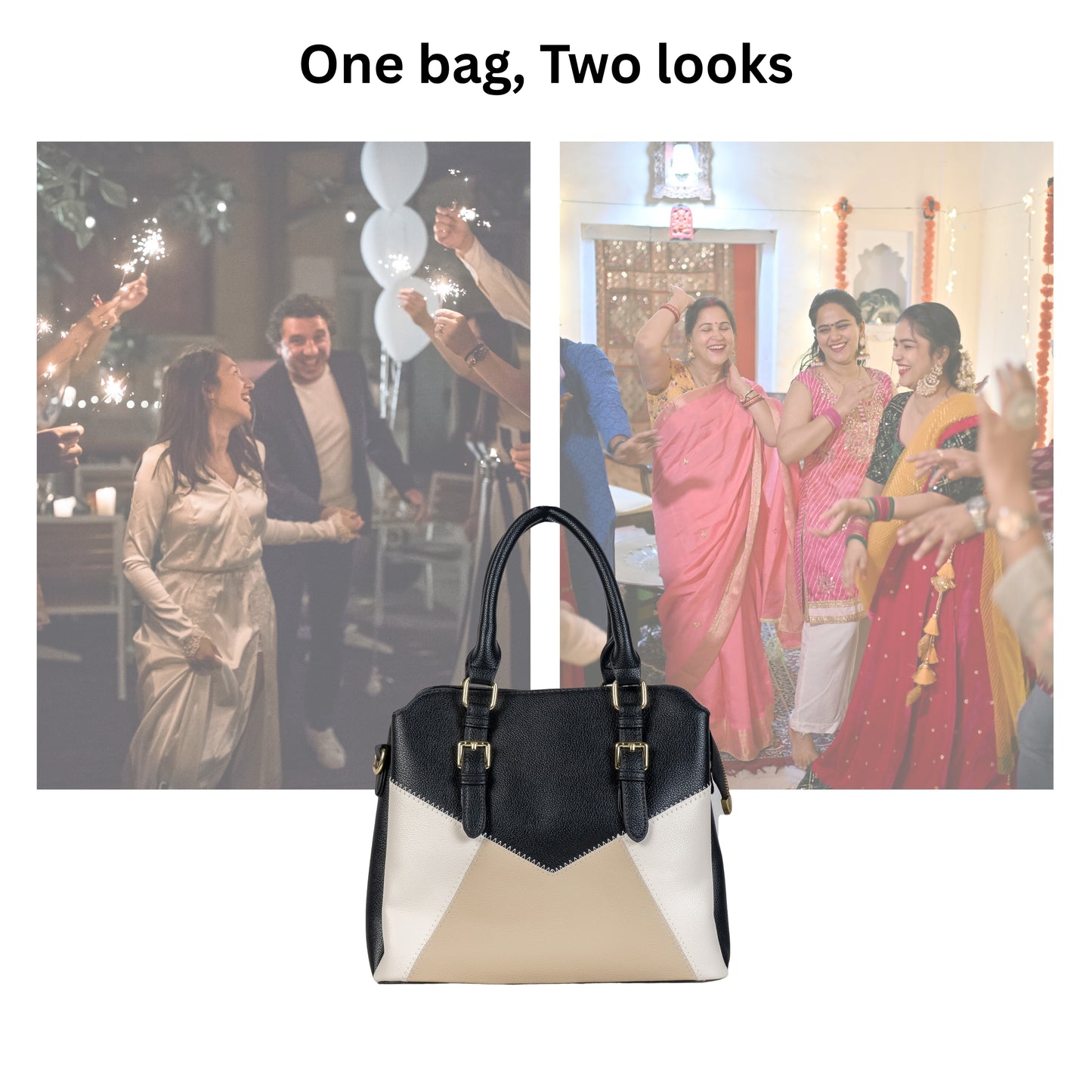 HB112 - Elegant Textured Handbag | Premium Quality | Regular Use | Luxury Style | Imported