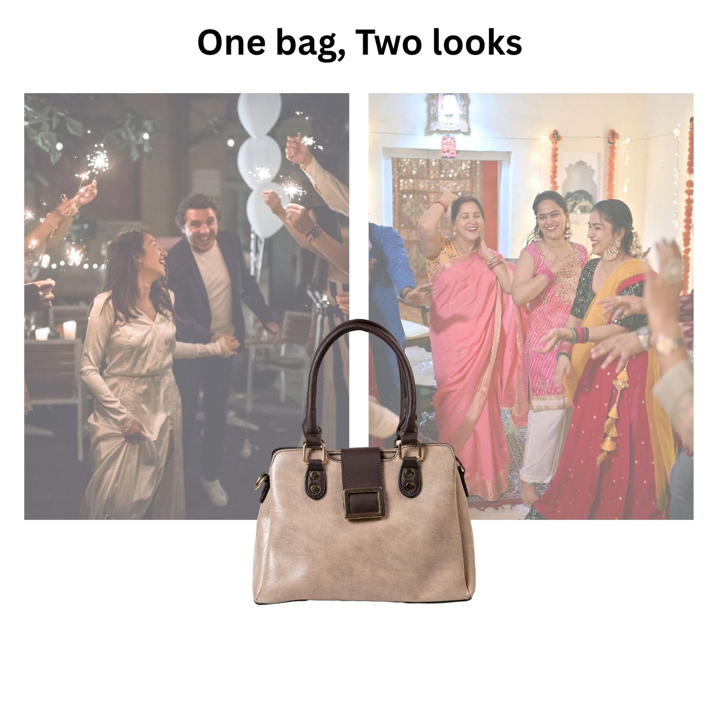 HB152- Elegant Textured Handbag | Premium Quality | Regular Use | Luxury Style | Imported