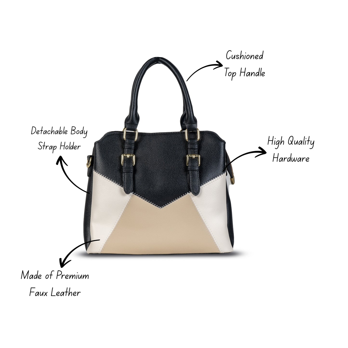 HB112 - Elegant Textured Handbag | Premium Quality | Regular Use | Luxury Style | Imported