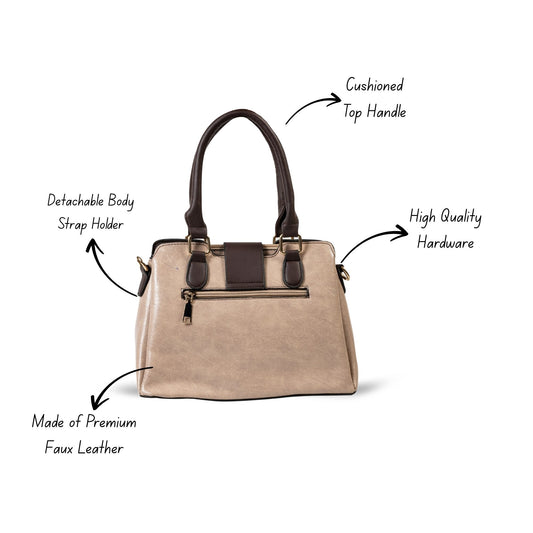 HB152- Elegant Textured Handbag | Premium Quality | Regular Use | Luxury Style | Imported