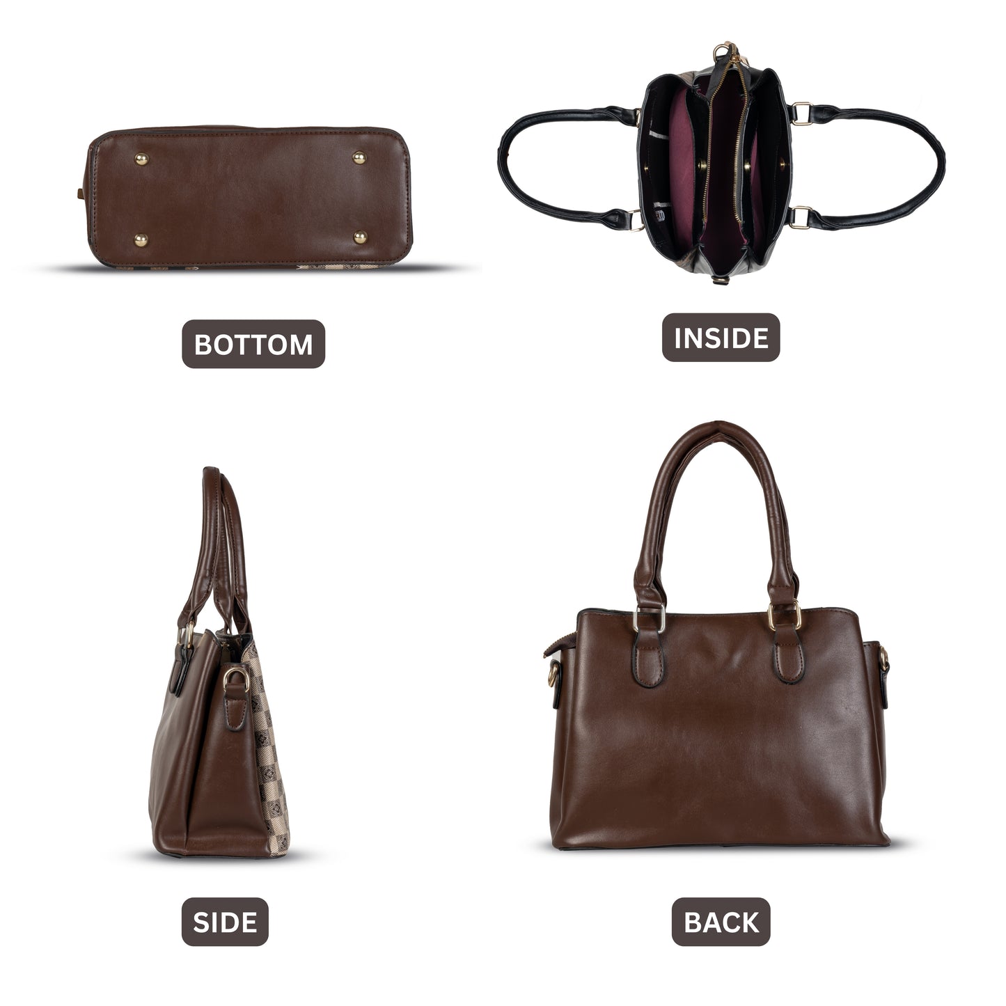 HB113 - Elegant Textured Handbag | Premium Quality | Regular Use | Luxury Style | Imported