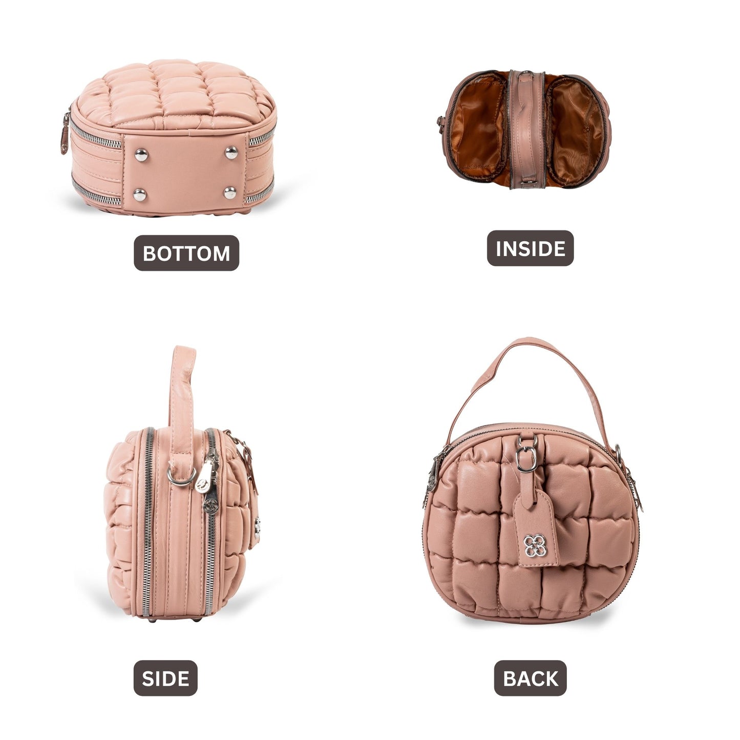 HB153- Elegant Textured Handbag | Premium Quality | Regular Use | Luxury Style | Imported