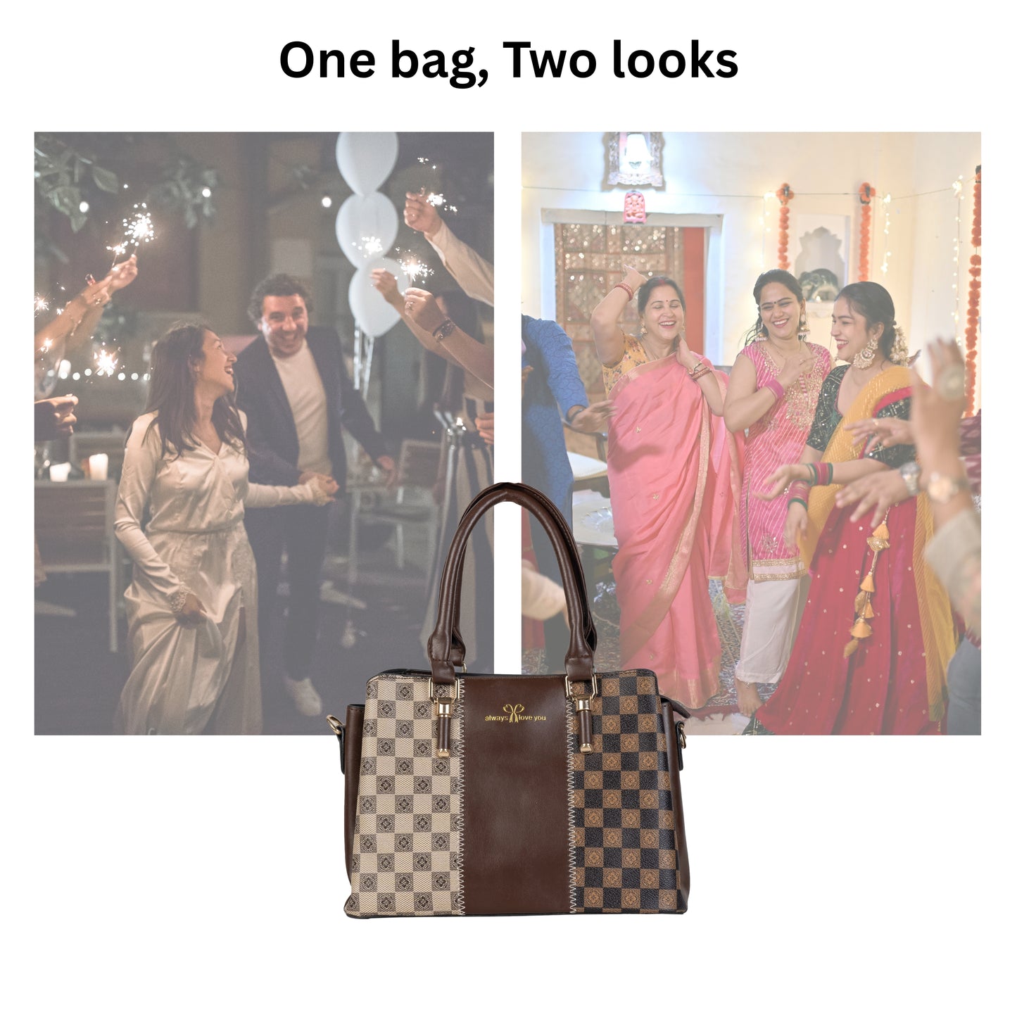 HB113 - Elegant Textured Handbag | Premium Quality | Regular Use | Luxury Style | Imported