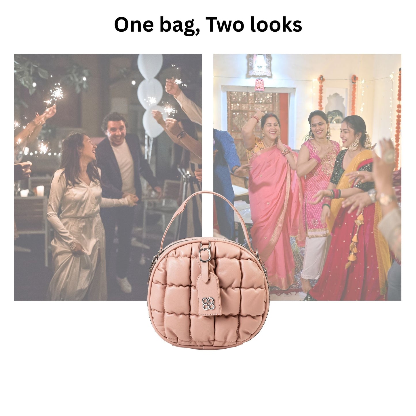 HB153- Elegant Textured Handbag | Premium Quality | Regular Use | Luxury Style | Imported