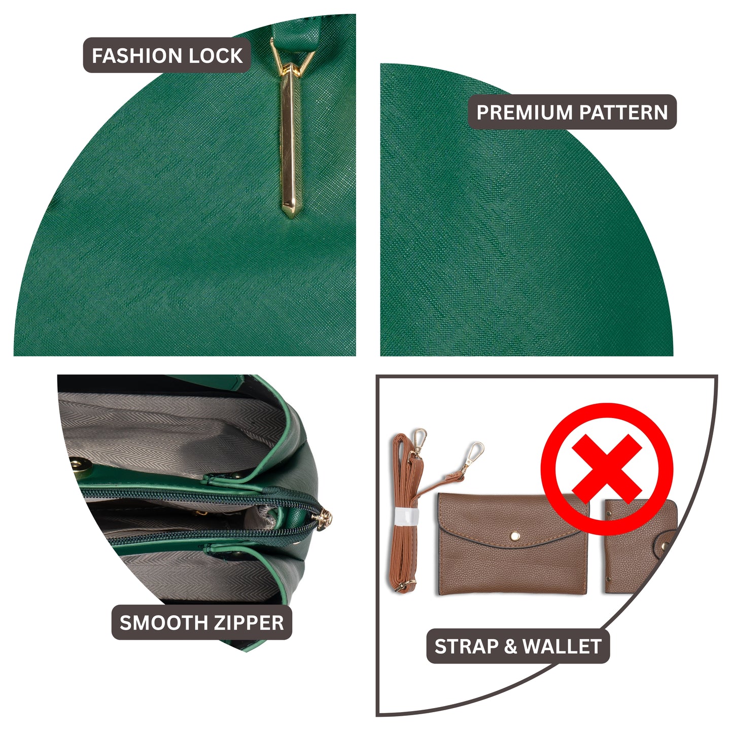 HB114 - Elegant Textured Handbag | Premium Quality | Regular Use | Luxury Style | Imported