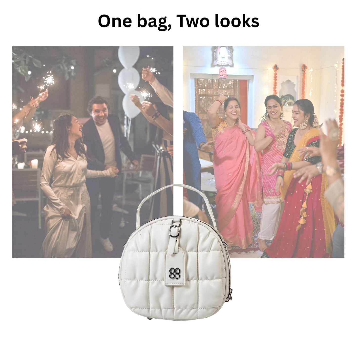 HB154- Elegant Textured Handbag | Premium Quality | Regular Use | Luxury Style | Imported