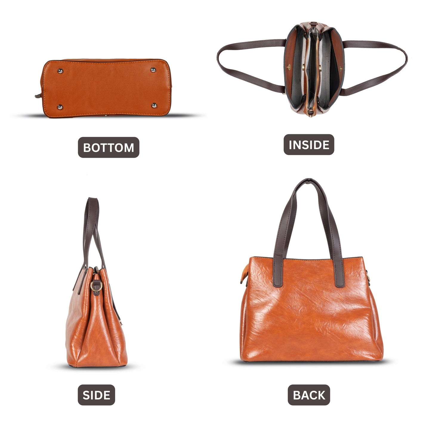 HB116 - Elegant Textured Handbag | Premium Quality | Regular Use | Luxury Style | Imported