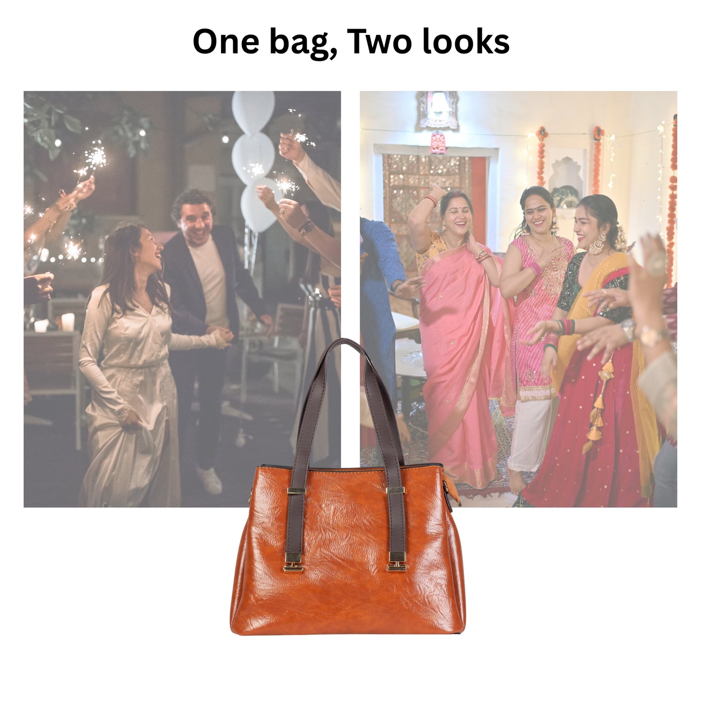 HB116 - Elegant Textured Handbag | Premium Quality | Regular Use | Luxury Style | Imported