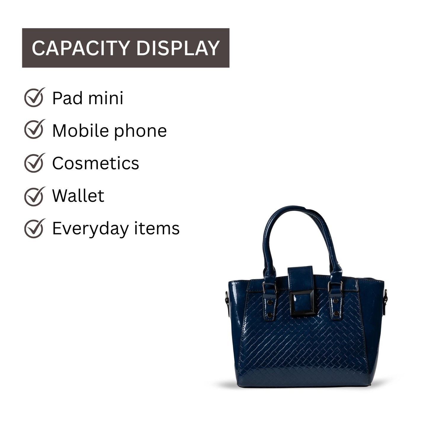 HB156- Elegant Textured Handbag | Premium Quality | Regular Use | Luxury Style | Imported