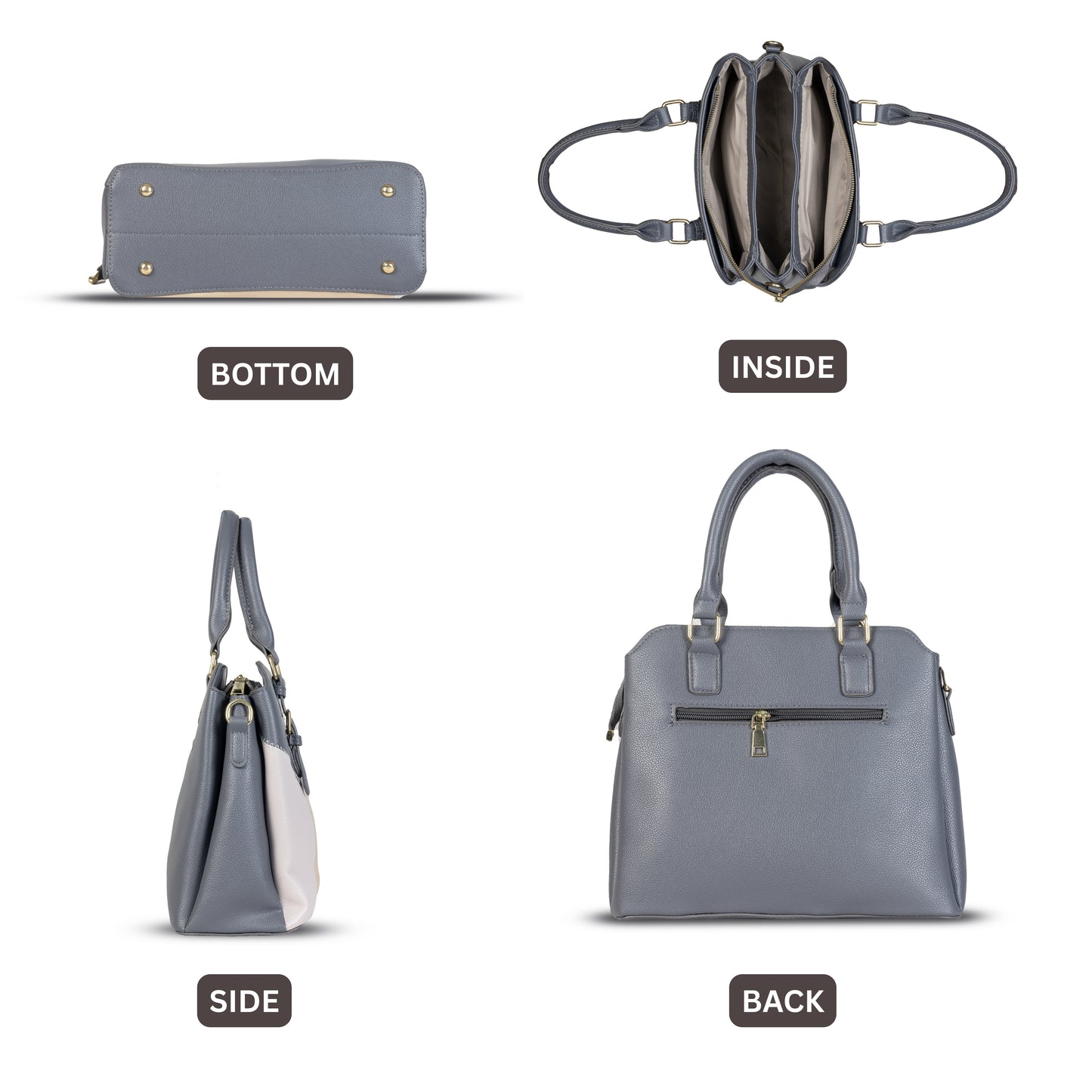 HB119 - Elegant Textured Handbag | Premium Quality | Regular Use | Luxury Style | Imported (Copy)