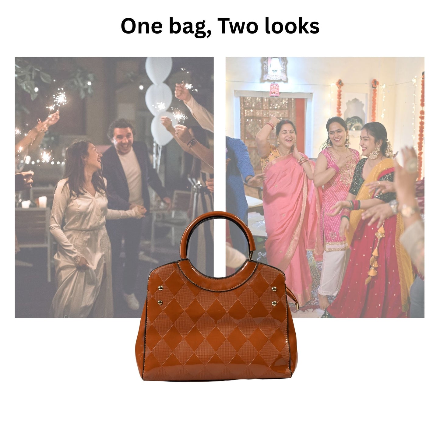 HB157- Elegant Textured Handbag | Premium Quality | Regular Use | Luxury Style | Imported