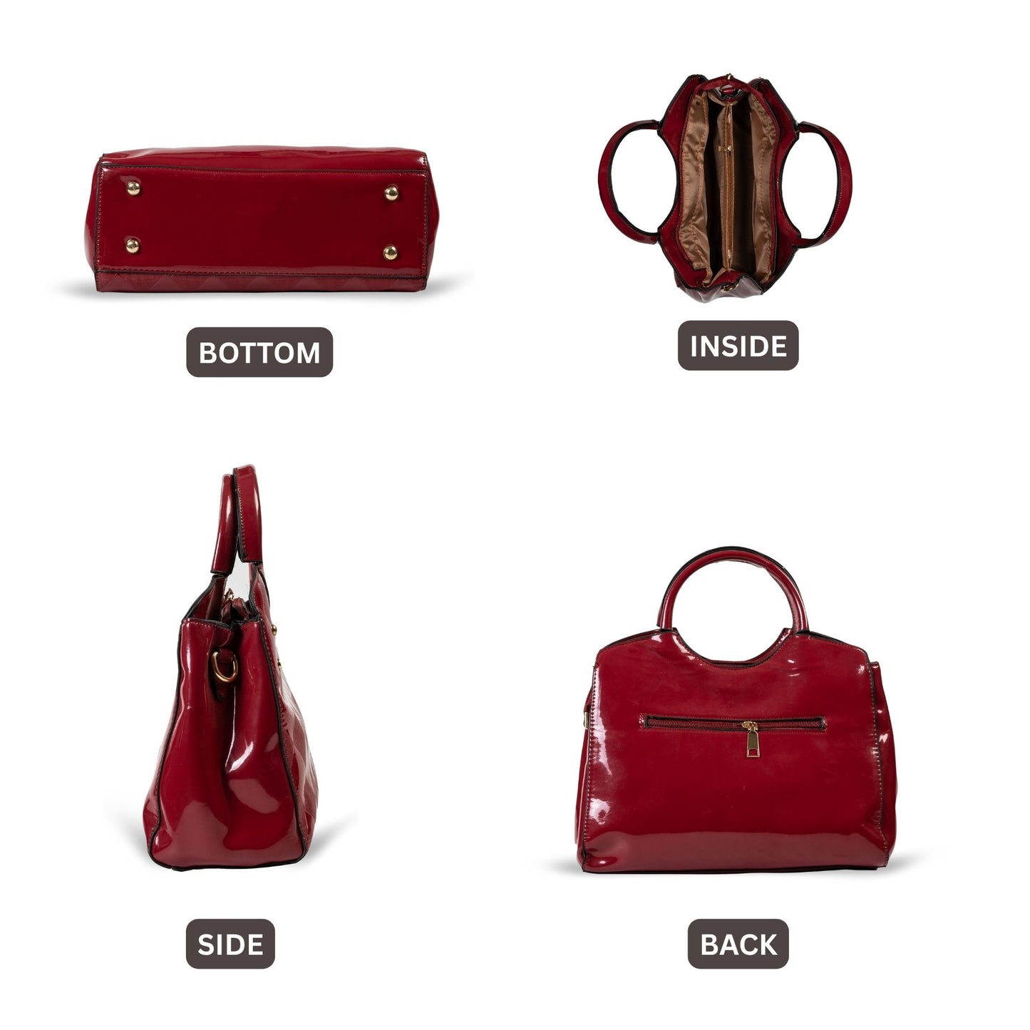 HB158- Elegant Textured Handbag | Premium Quality | Regular Use | Luxury Style | Imported