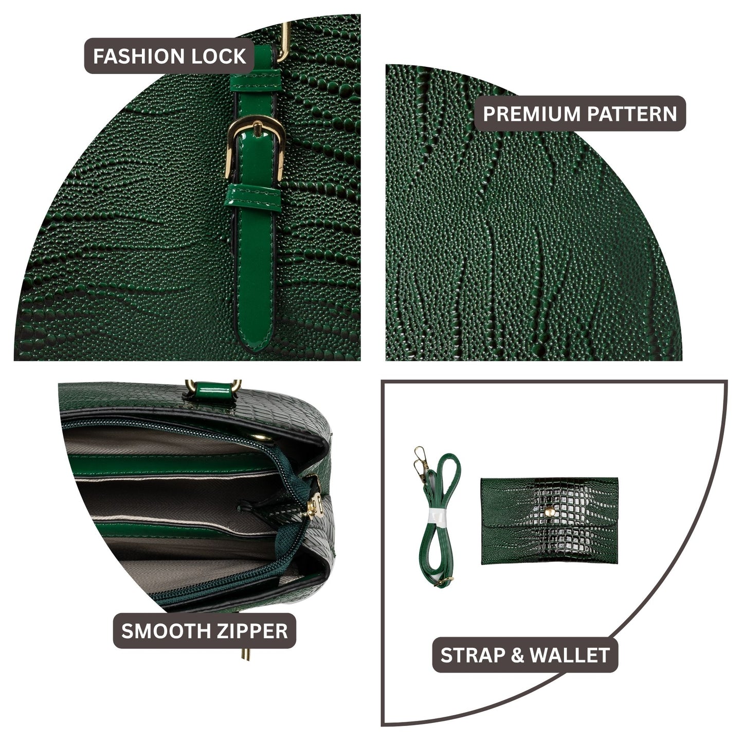 HB142- Elegant Textured Handbag | Premium Quality | Regular Use | Luxury Style | Imported