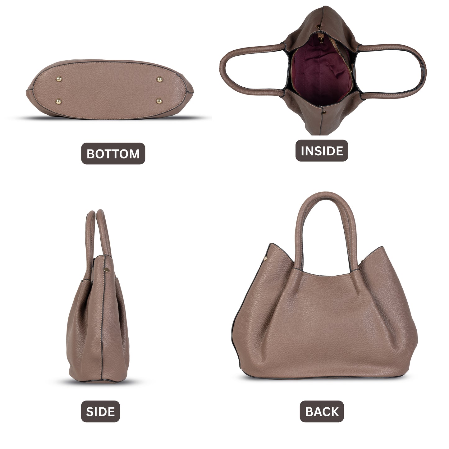 HB118 - Elegant Textured Handbag | Premium Quality | Regular Use | Luxury Style | Imported