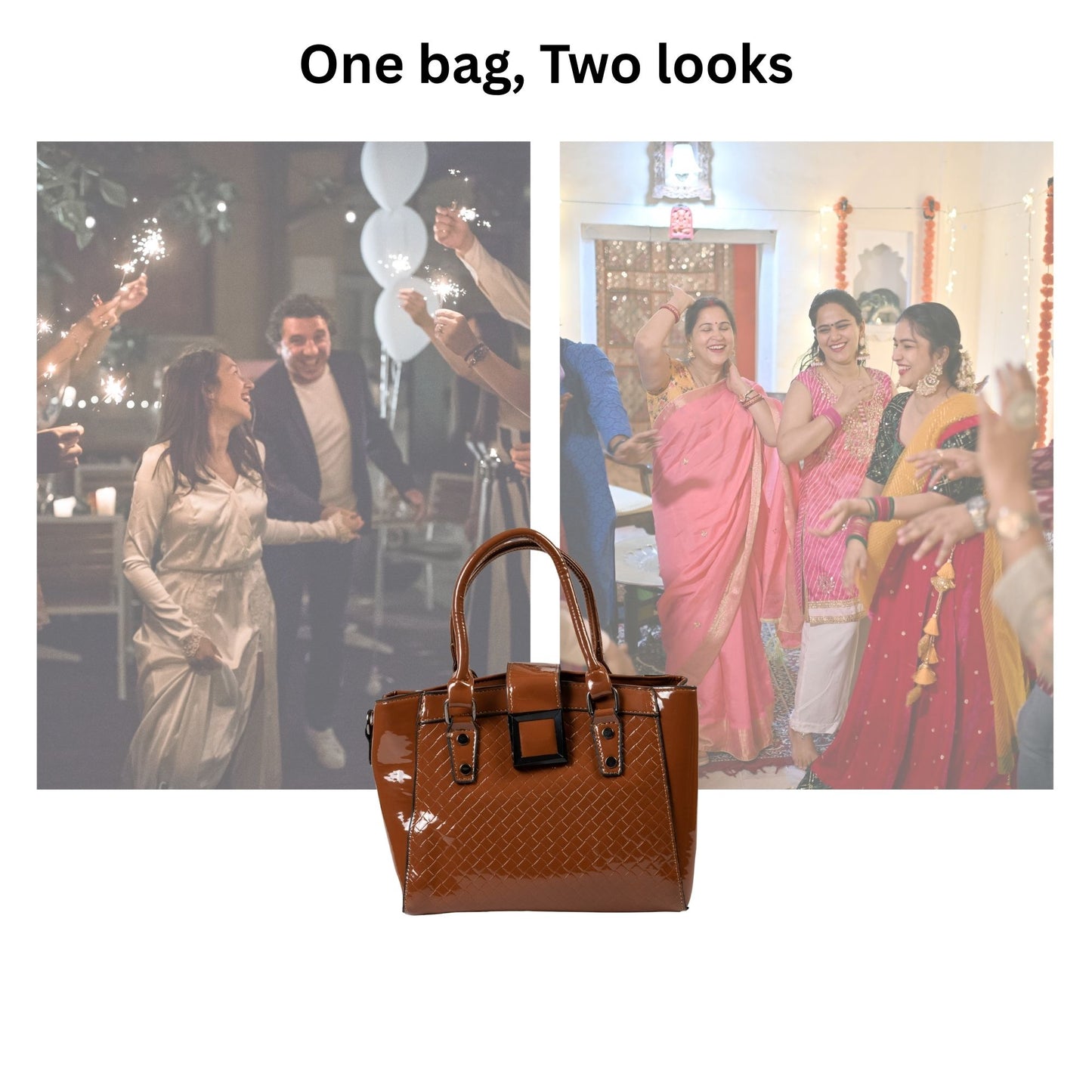 HB159- Elegant Textured Handbag | Premium Quality | Regular Use | Luxury Style | Imported