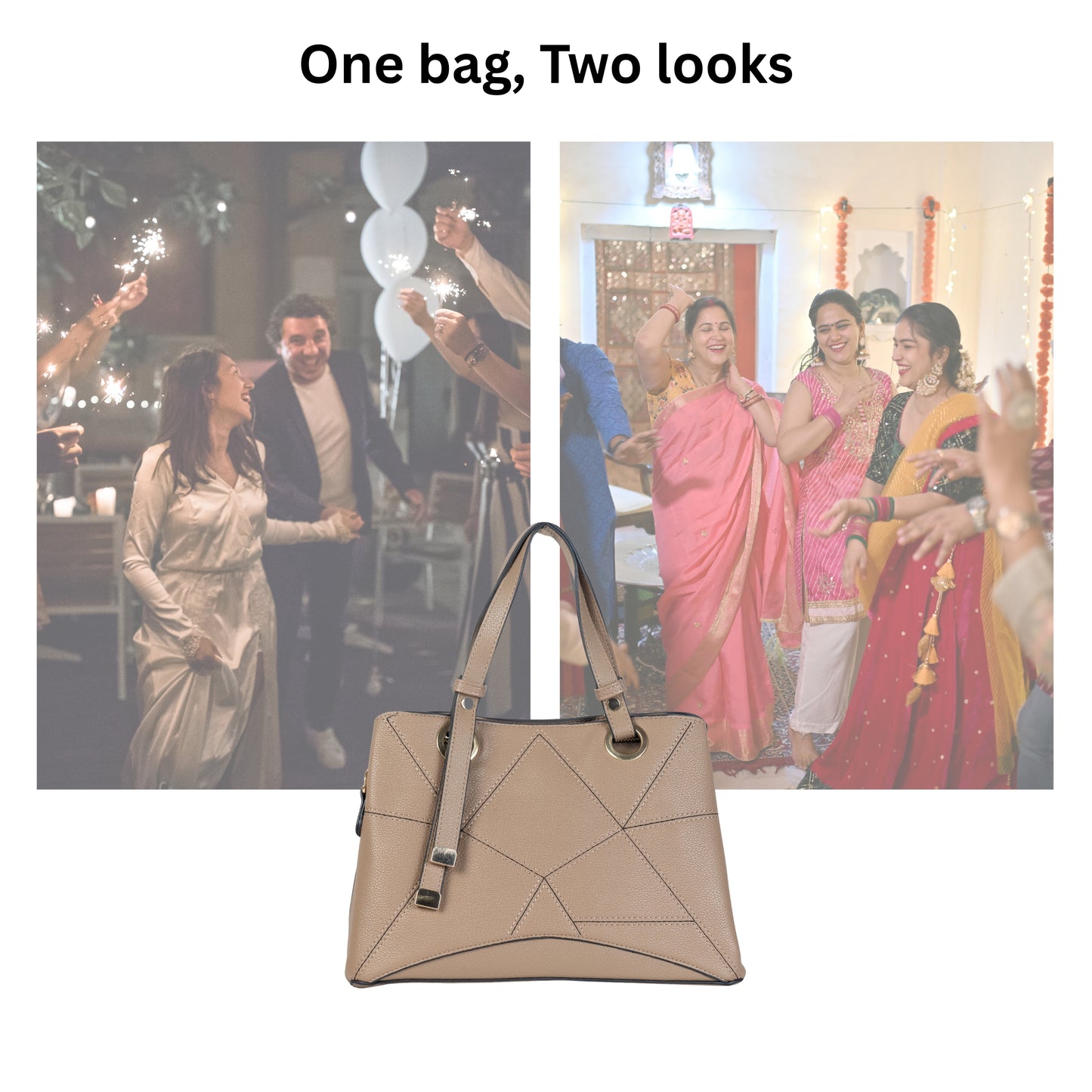 HB120 - Elegant Textured Handbag | Premium Quality | Regular Use | Luxury Style | Imported