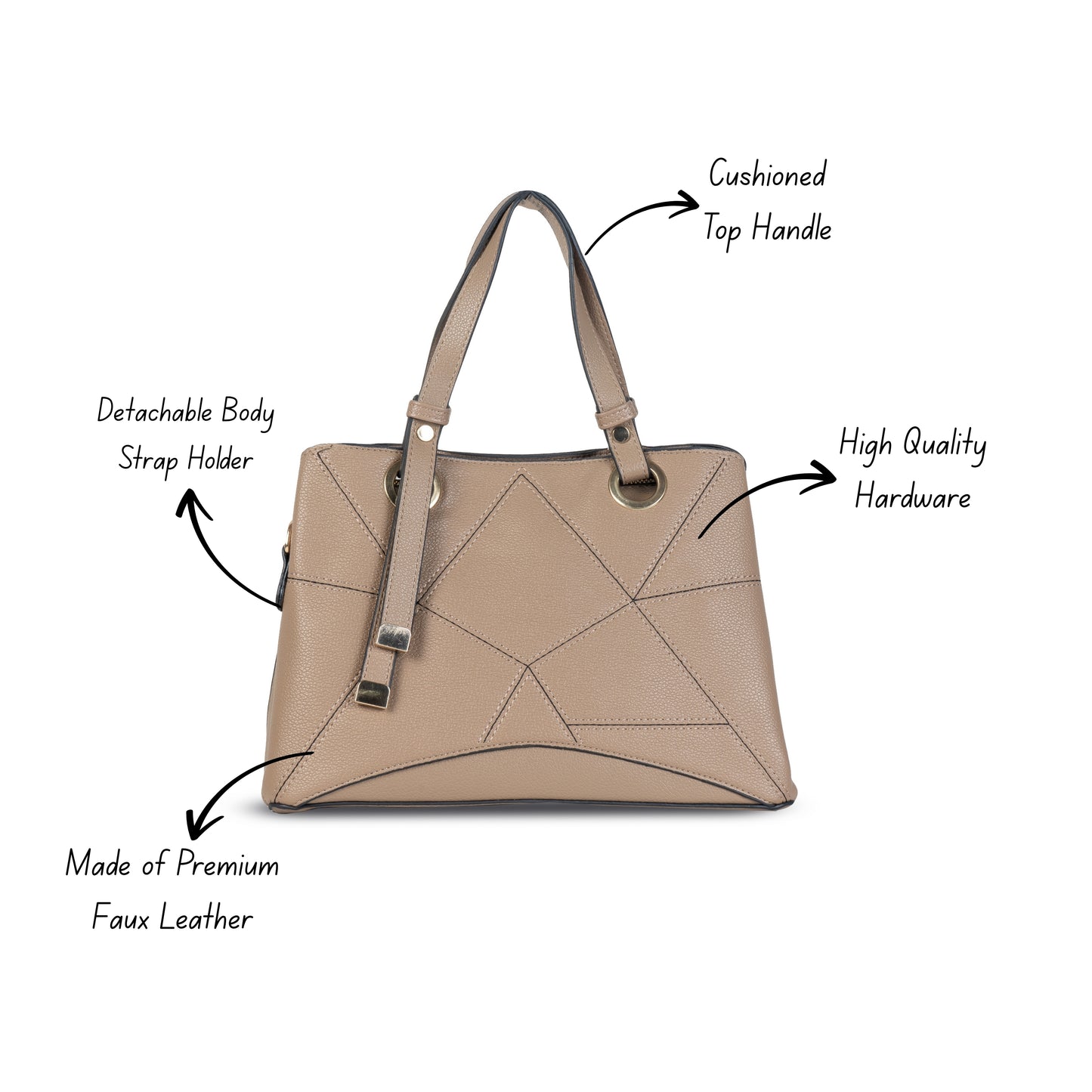 HB120 - Elegant Textured Handbag | Premium Quality | Regular Use | Luxury Style | Imported