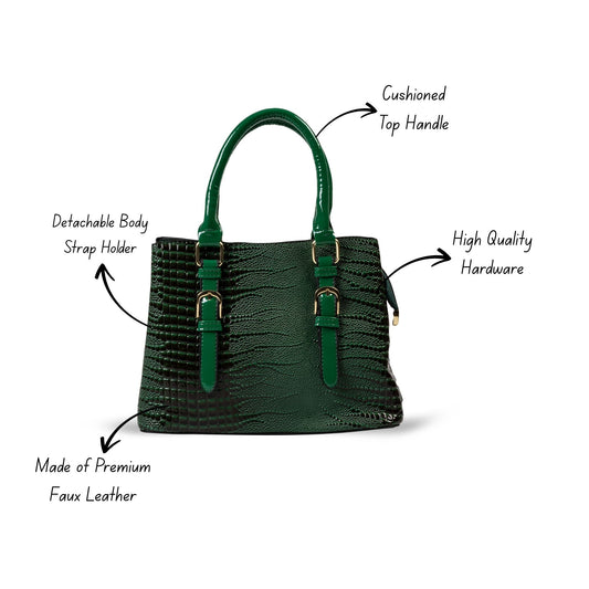 HB142- Elegant Textured Handbag | Premium Quality | Regular Use | Luxury Style | Imported