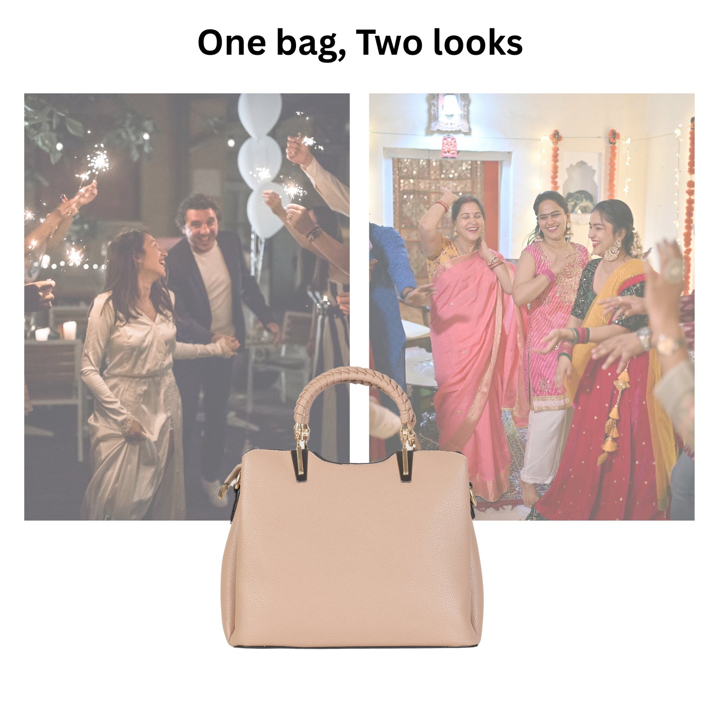 HB121 - Elegant Textured Handbag | Premium Quality | Regular Use | Luxury Style | Imported