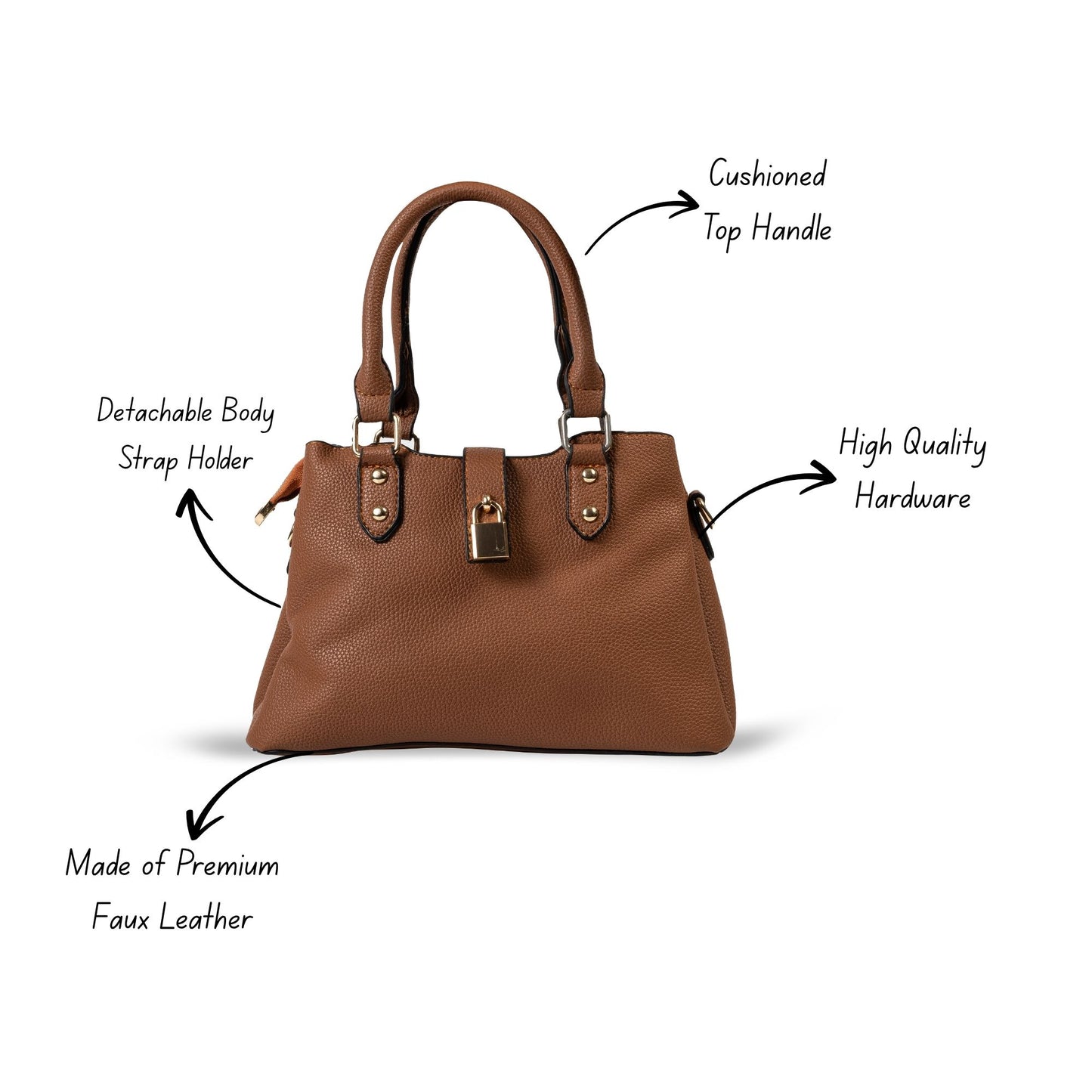 HB161- Elegant Textured Handbag | Premium Quality | Regular Use | Luxury Style | Imported