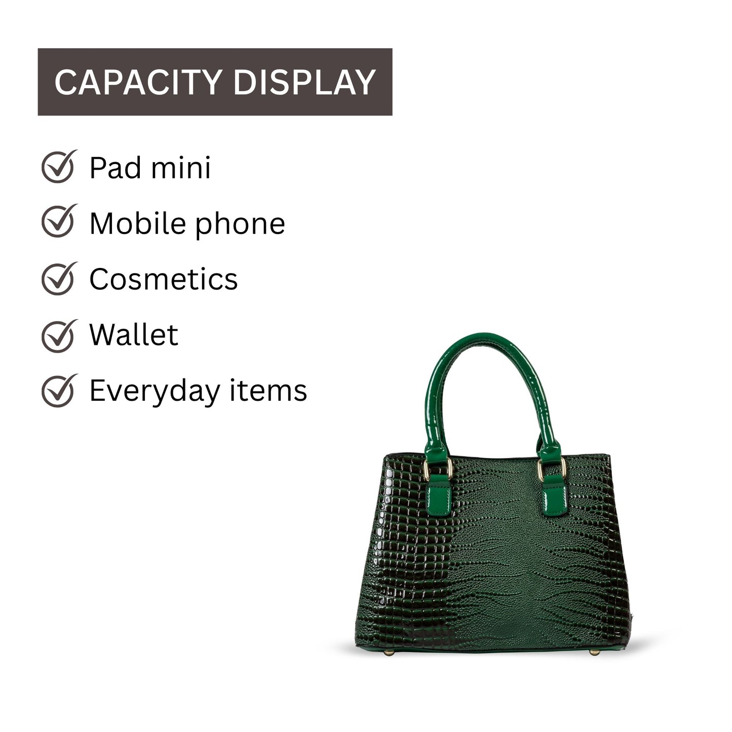 HB142- Elegant Textured Handbag | Premium Quality | Regular Use | Luxury Style | Imported