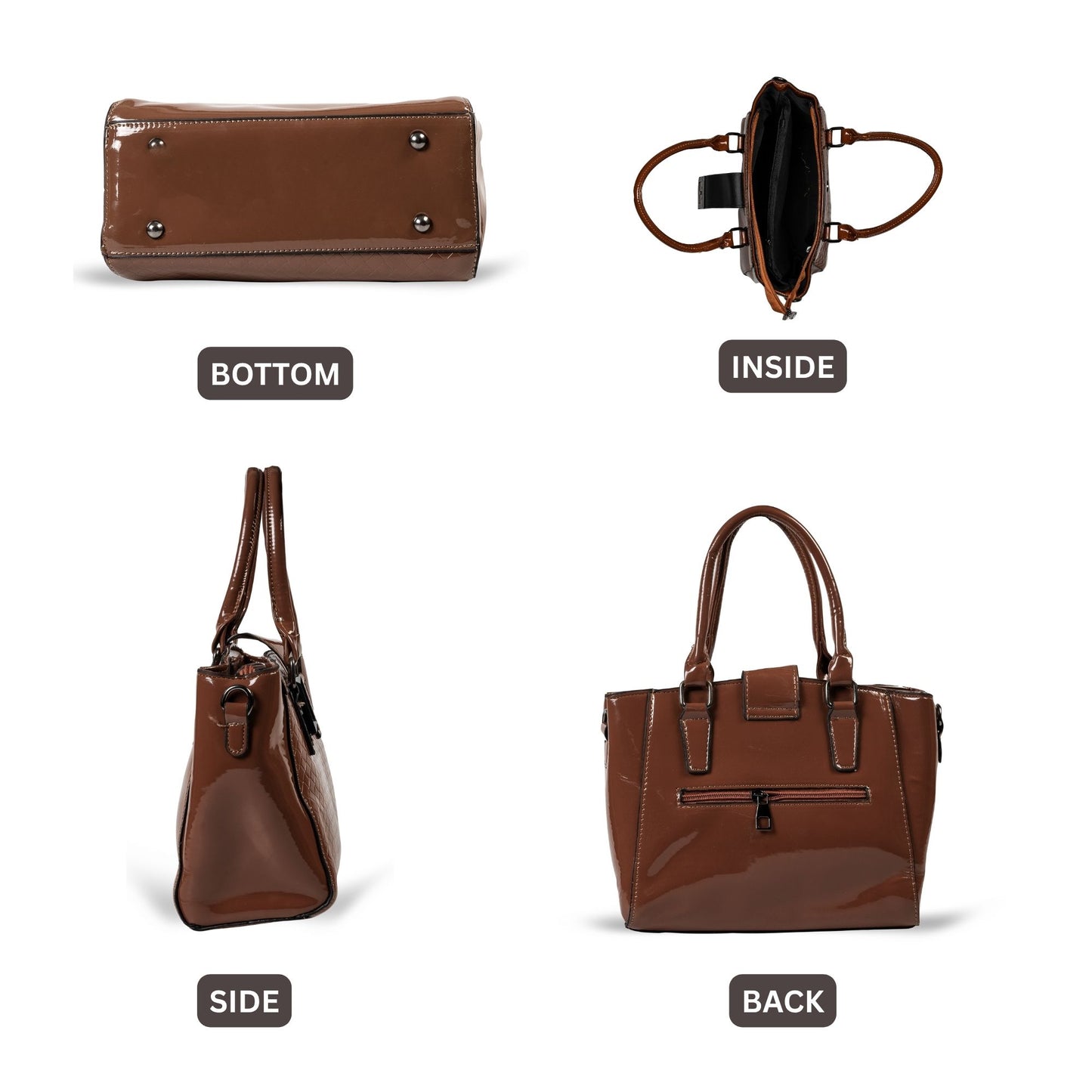 HB162- Elegant Textured Handbag | Premium Quality | Regular Use | Luxury Style | Imported