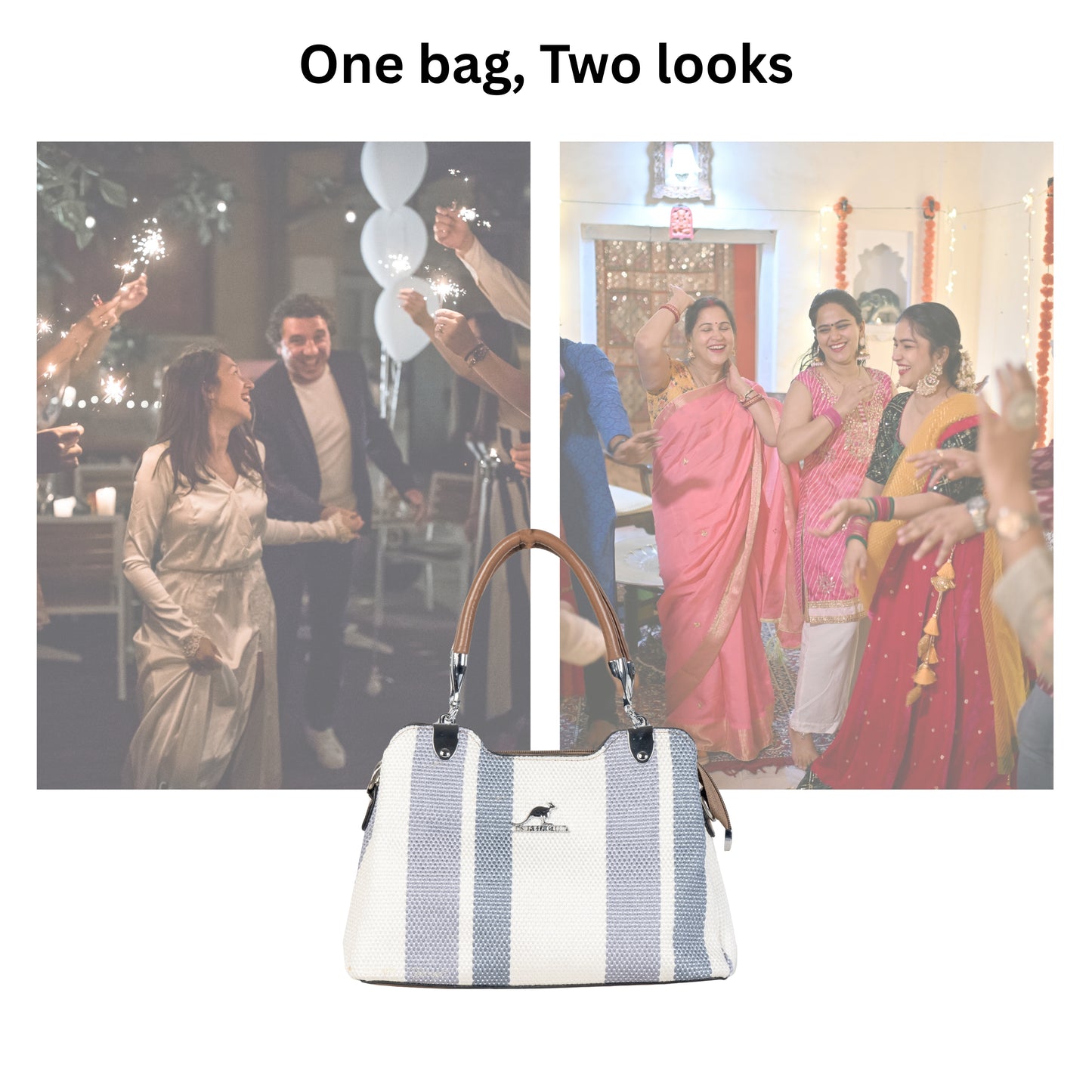 HB122- Elegant Textured Handbag | Premium Quality | Regular Use | Luxury Style | Imported