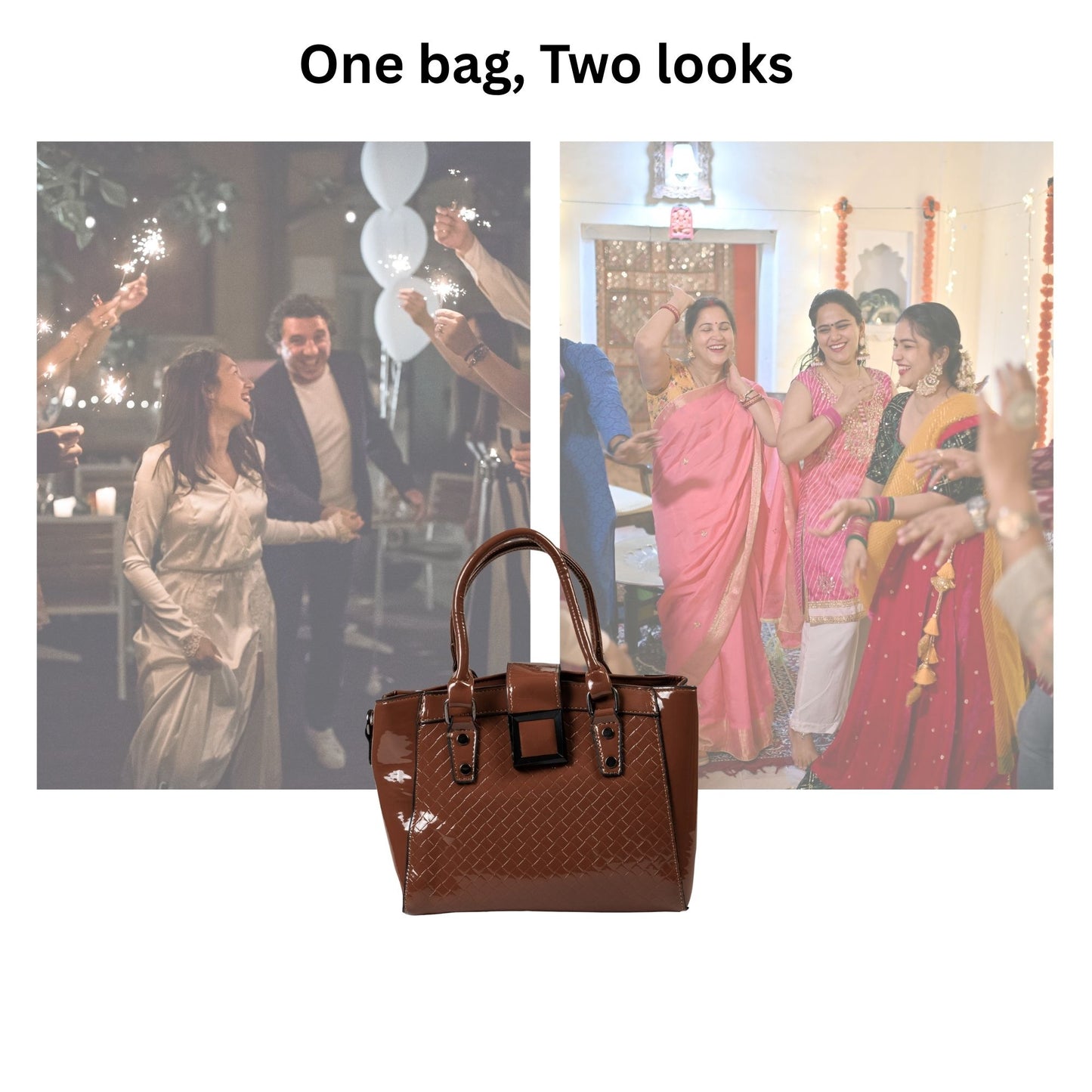 HB162- Elegant Textured Handbag | Premium Quality | Regular Use | Luxury Style | Imported