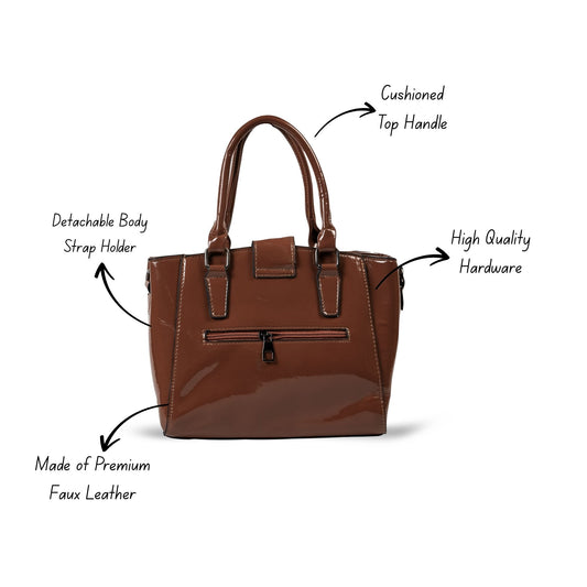 HB162- Elegant Textured Handbag | Premium Quality | Regular Use | Luxury Style | Imported