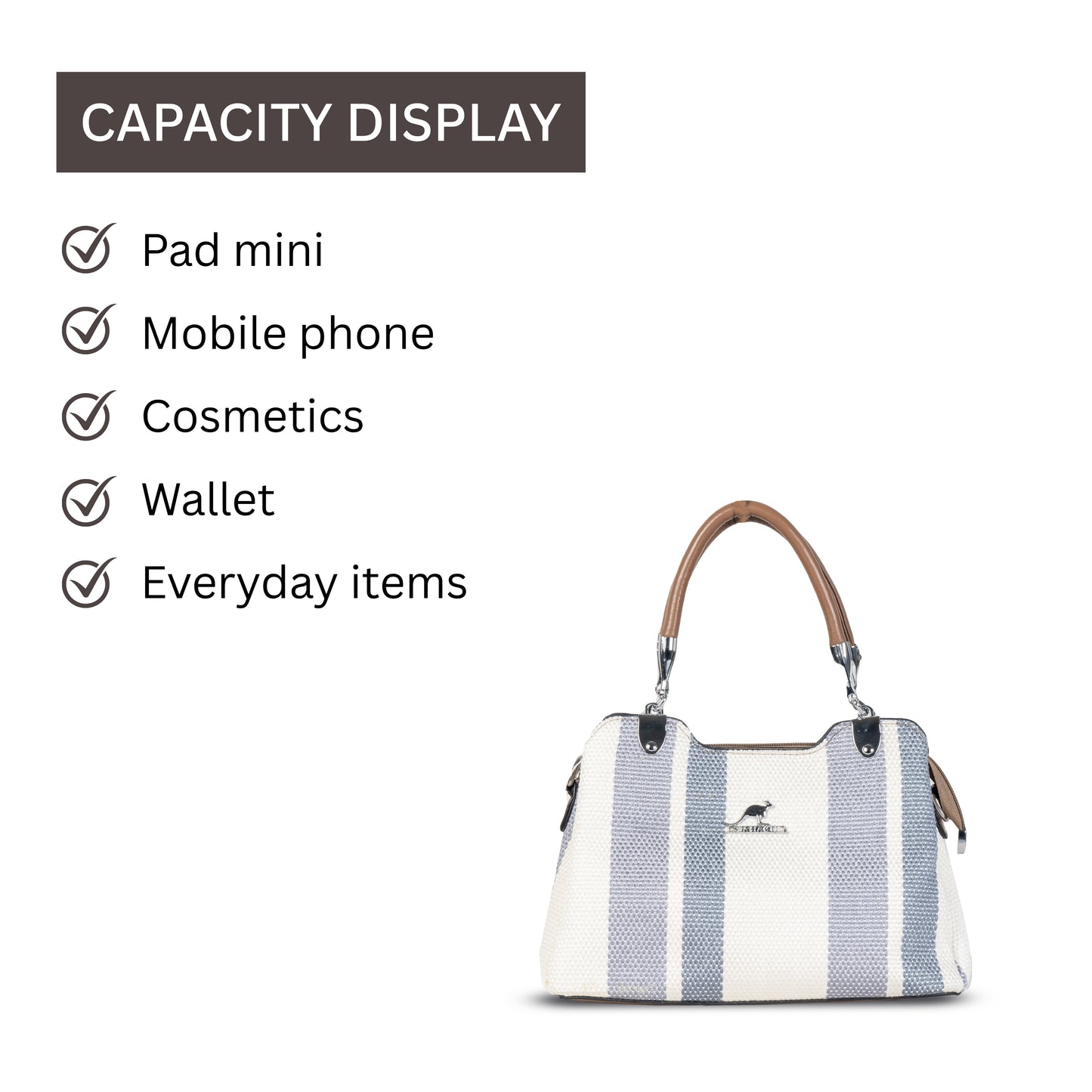 HB122- Elegant Textured Handbag | Premium Quality | Regular Use | Luxury Style | Imported
