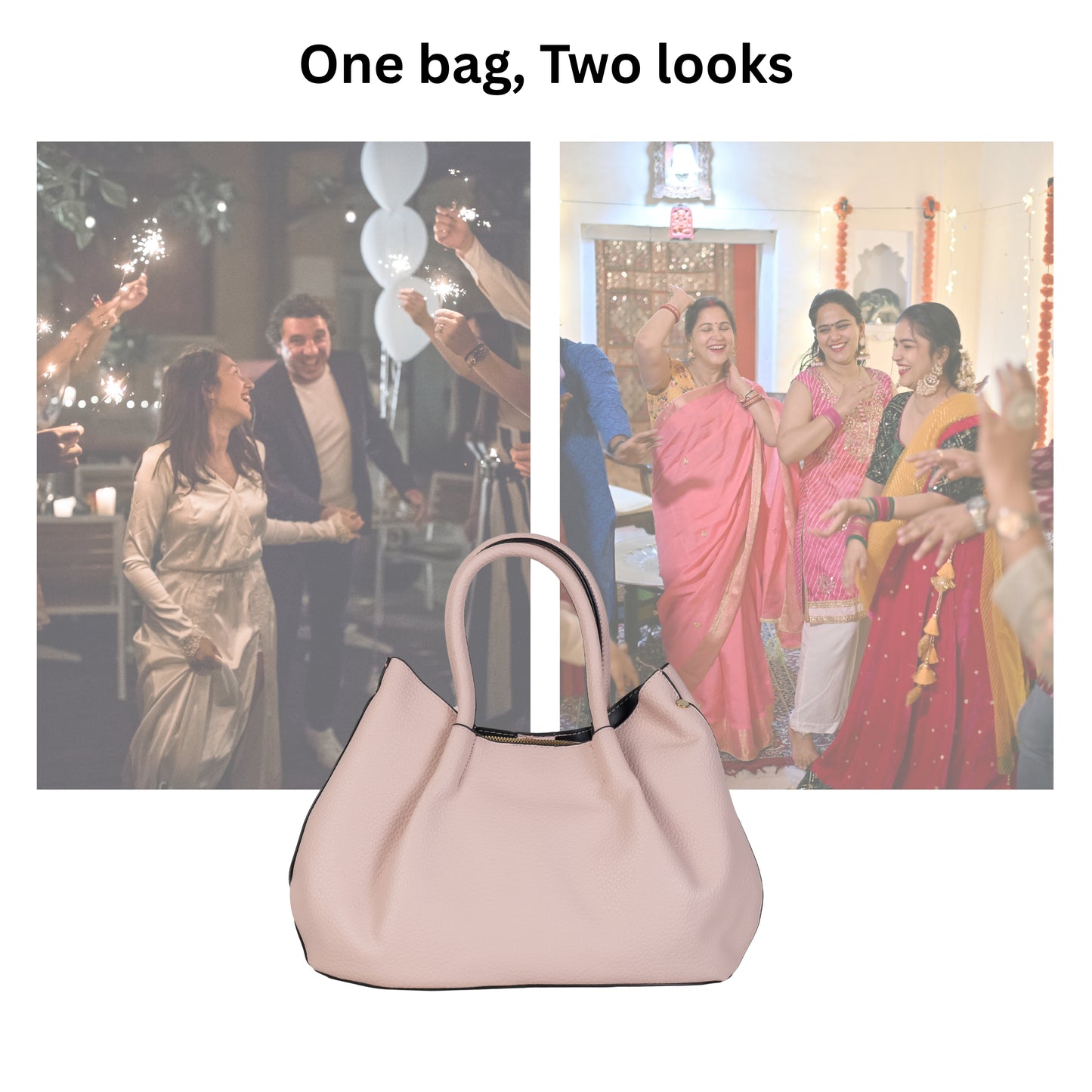 HB123- Elegant Textured Handbag | Premium Quality | Regular Use | Luxury Style | Imported