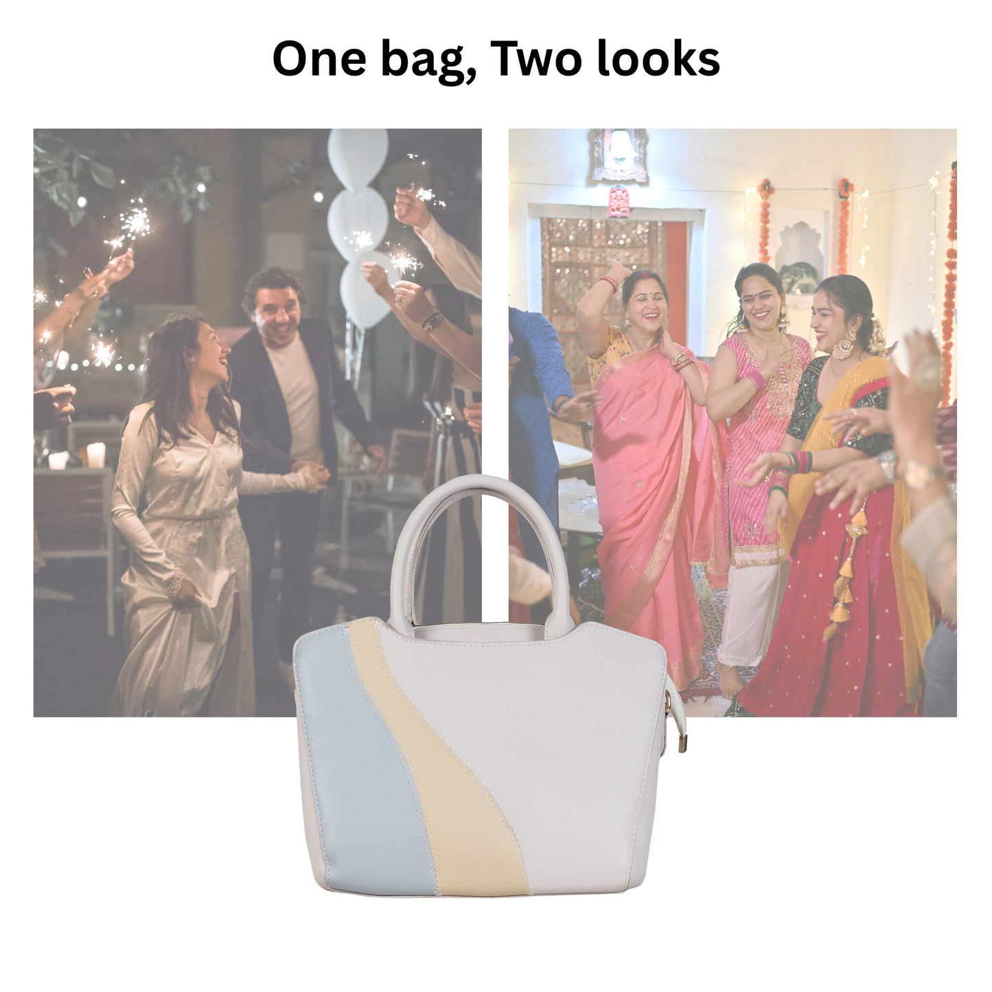 HB124- Elegant Textured Handbag | Premium Quality | Regular Use | Luxury Style | Imported