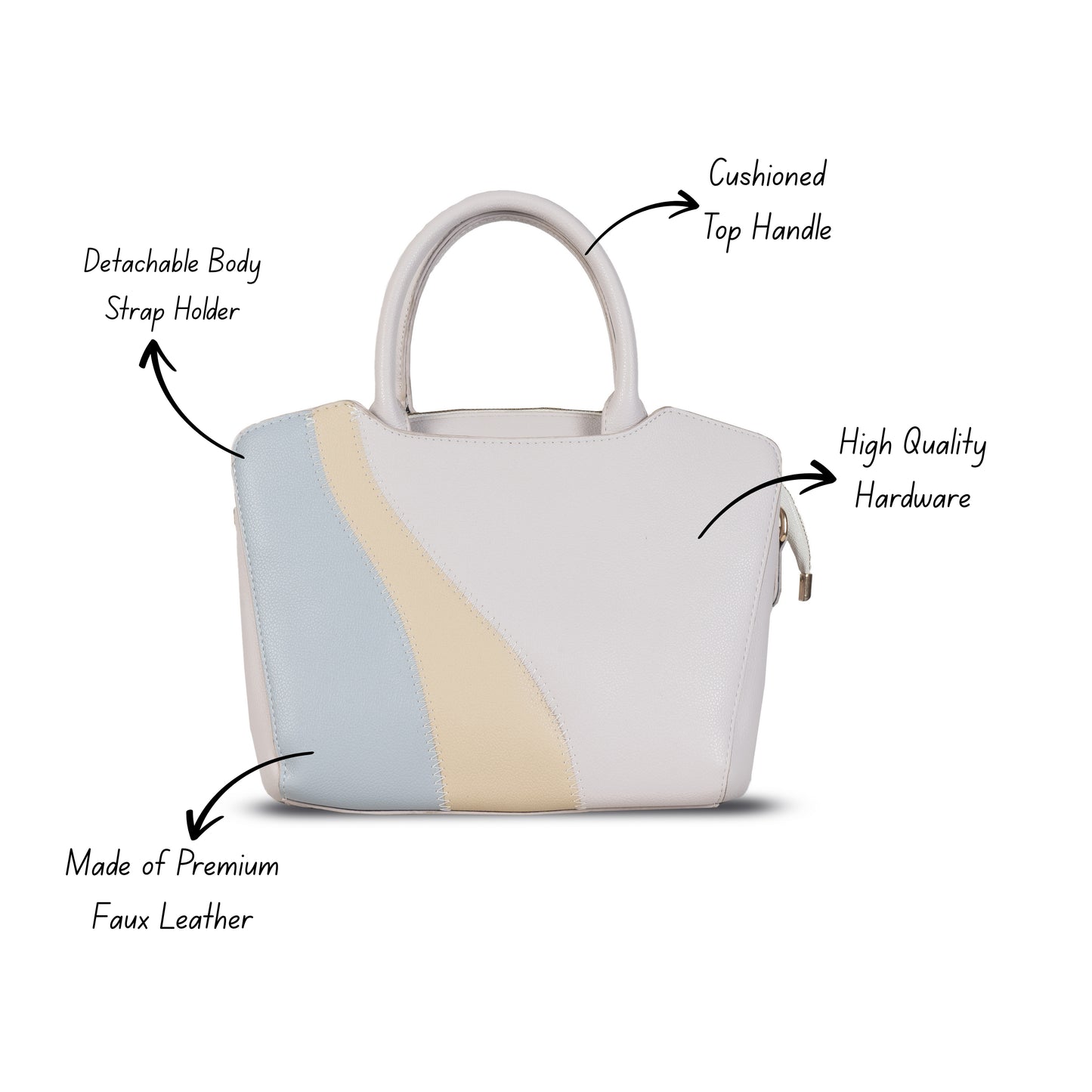 HB124- Elegant Textured Handbag | Premium Quality | Regular Use | Luxury Style | Imported