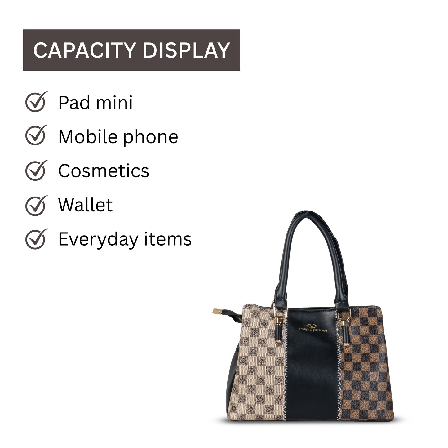 HB125- Elegant Textured Handbag | Premium Quality | Regular Use | Luxury Style | Imported