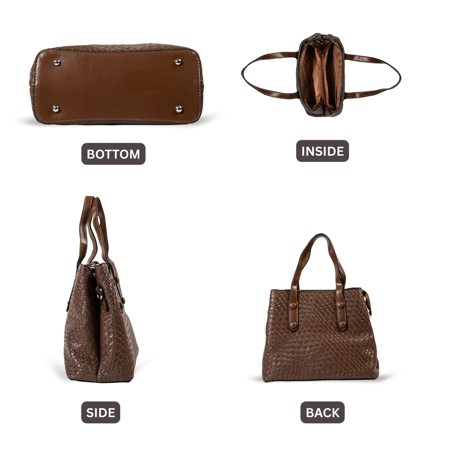 HB143- Elegant Textured Handbag | Premium Quality | Regular Use | Luxury Style | Imported