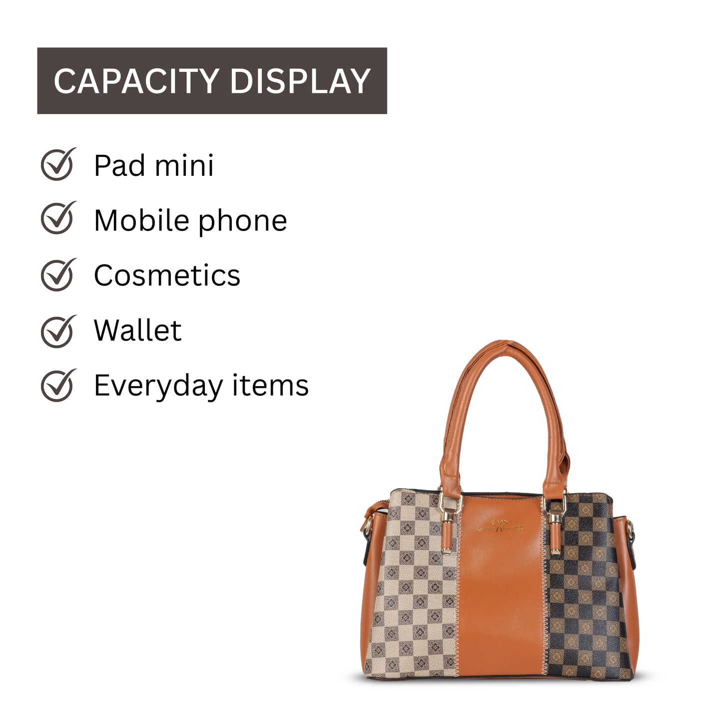 HB126- Elegant Textured Handbag | Premium Quality | Regular Use | Luxury Style | Imported