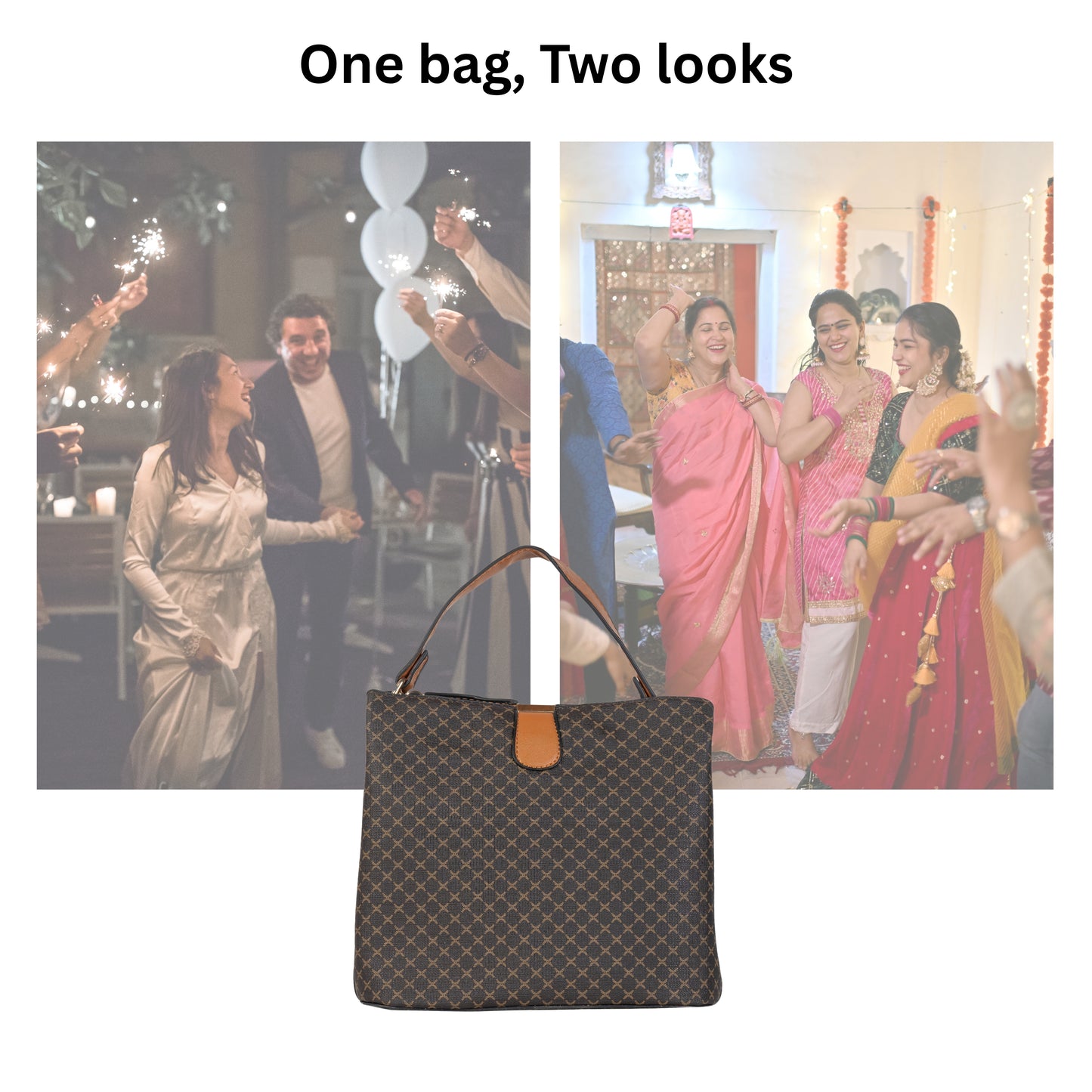 HB127- Elegant Textured Handbag | Premium Quality | Regular Use | Luxury Style | Imported