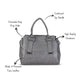 HB128- Elegant Textured Handbag | Premium Quality | Regular Use | Luxury Style | Imported