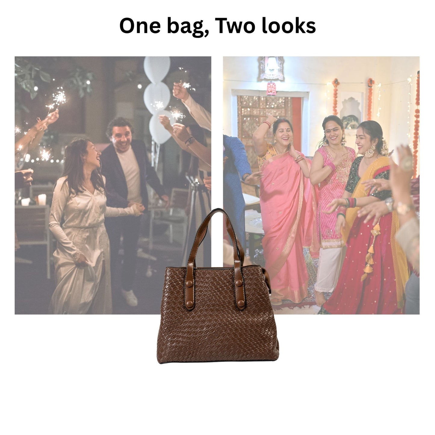 HB143- Elegant Textured Handbag | Premium Quality | Regular Use | Luxury Style | Imported