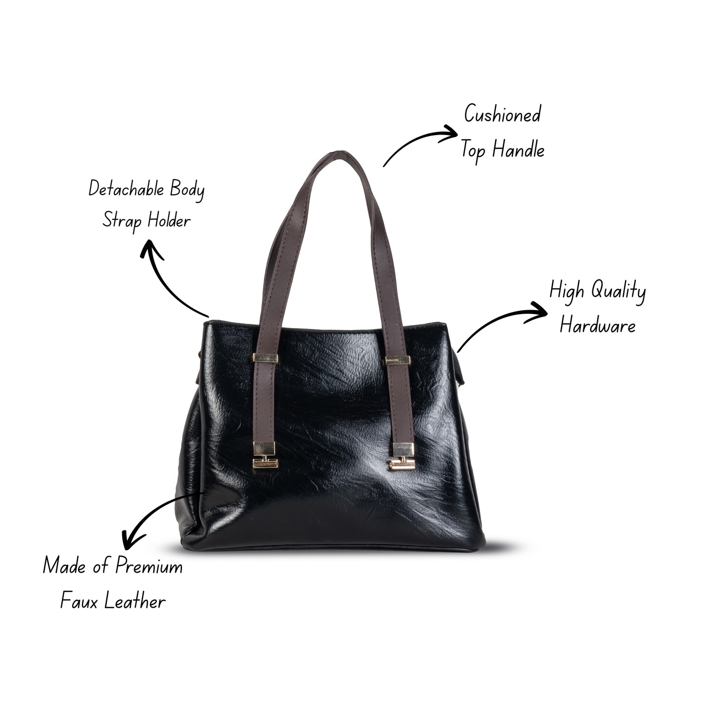 HB129- Elegant Textured Handbag | Premium Quality | Regular Use | Luxury Style | Imported