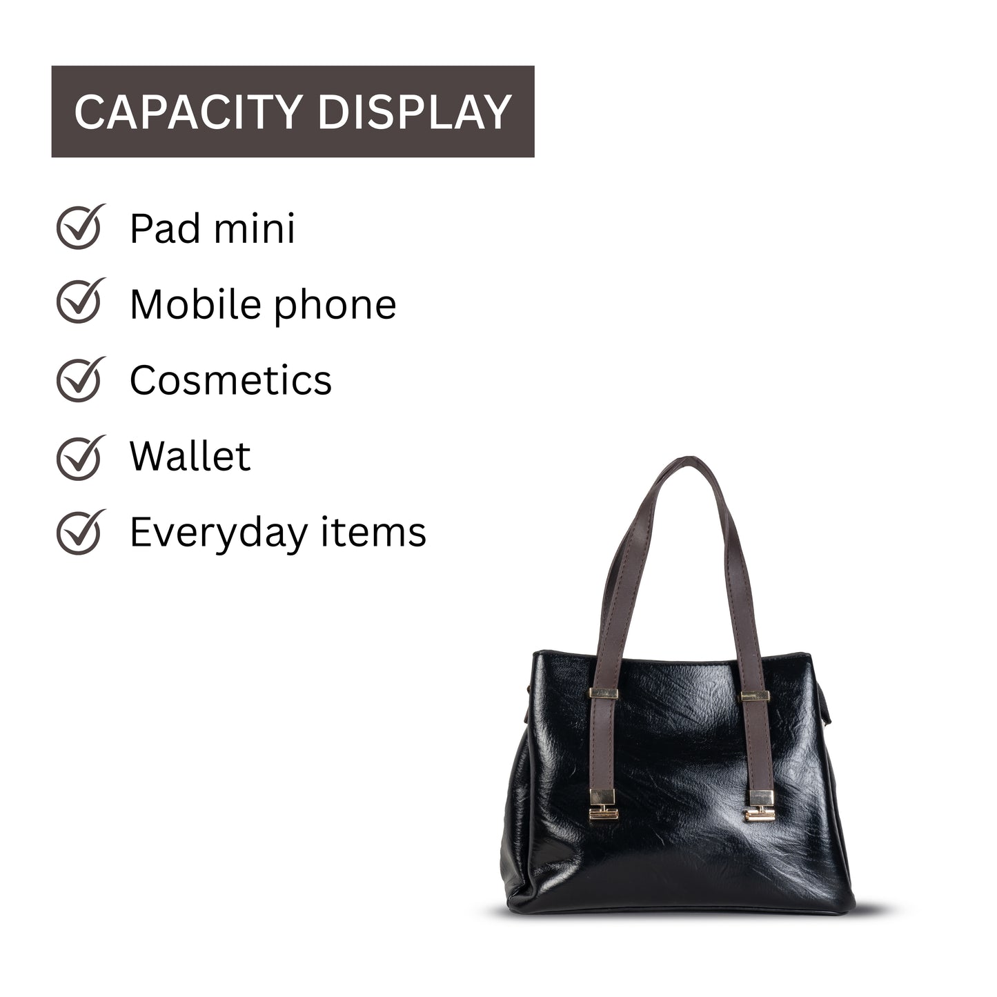 HB129- Elegant Textured Handbag | Premium Quality | Regular Use | Luxury Style | Imported