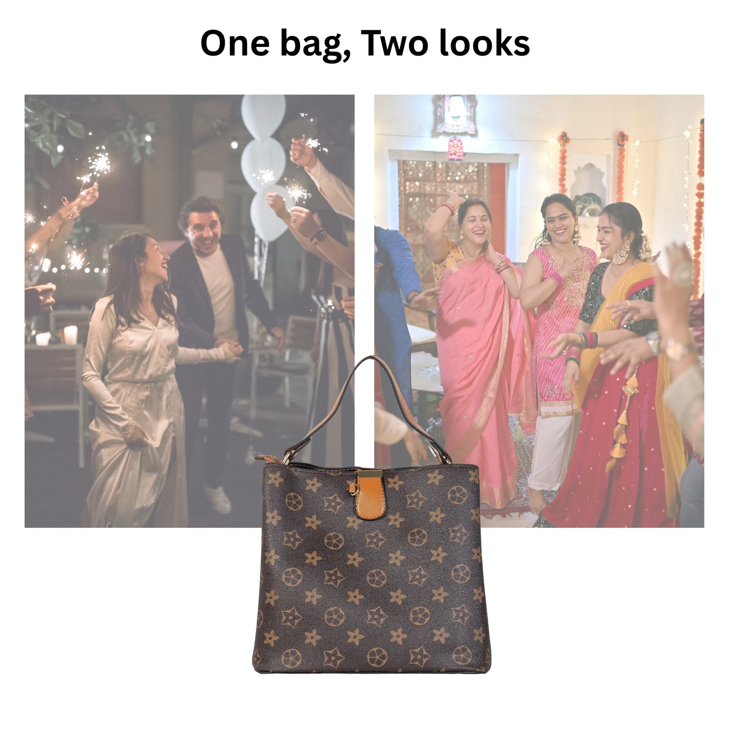 HB131- Elegant Textured Handbag | Premium Quality | Regular Use | Luxury Style | Imported