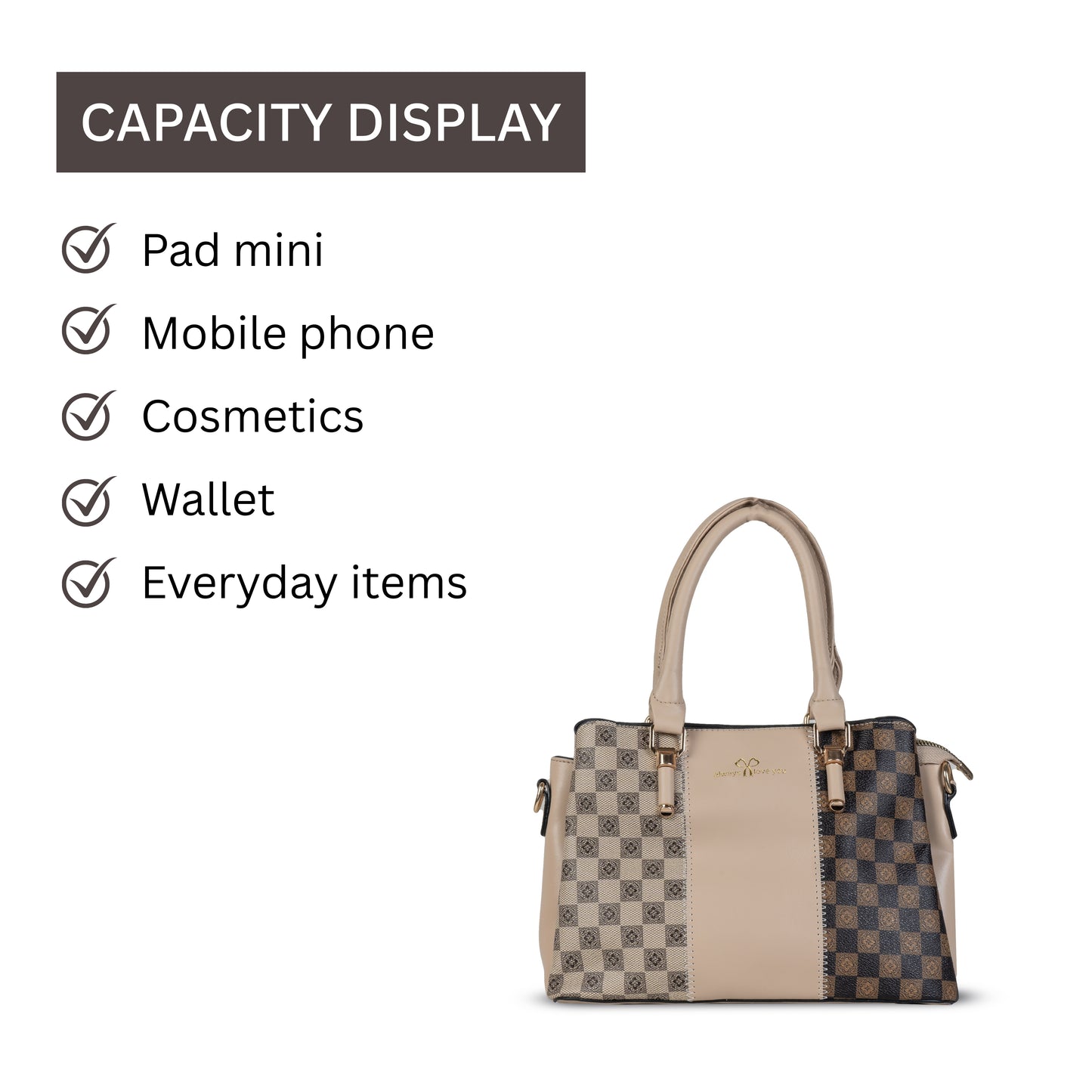 HB132- Elegant Textured Handbag | Premium Quality | Regular Use | Luxury Style | Imported
