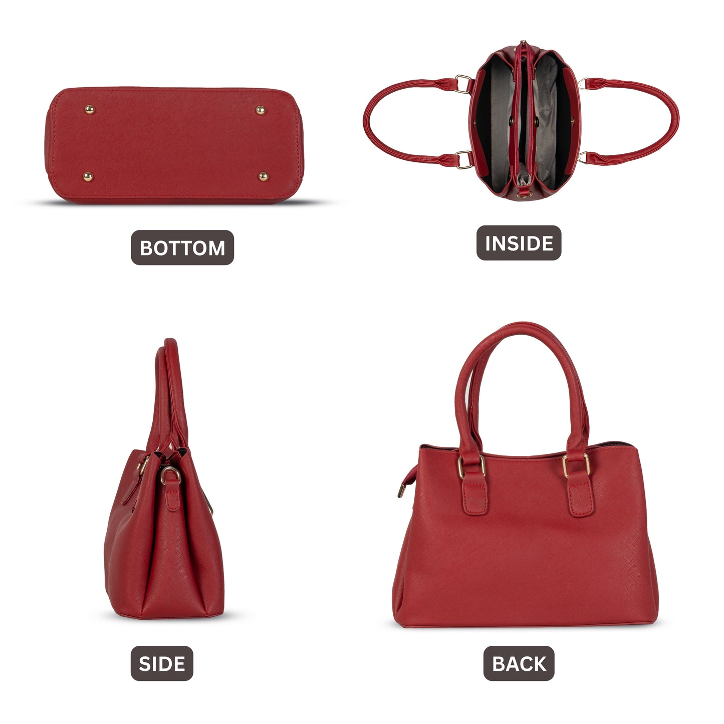 HB133- Elegant Textured Handbag | Premium Quality | Regular Use | Luxury Style | Imported