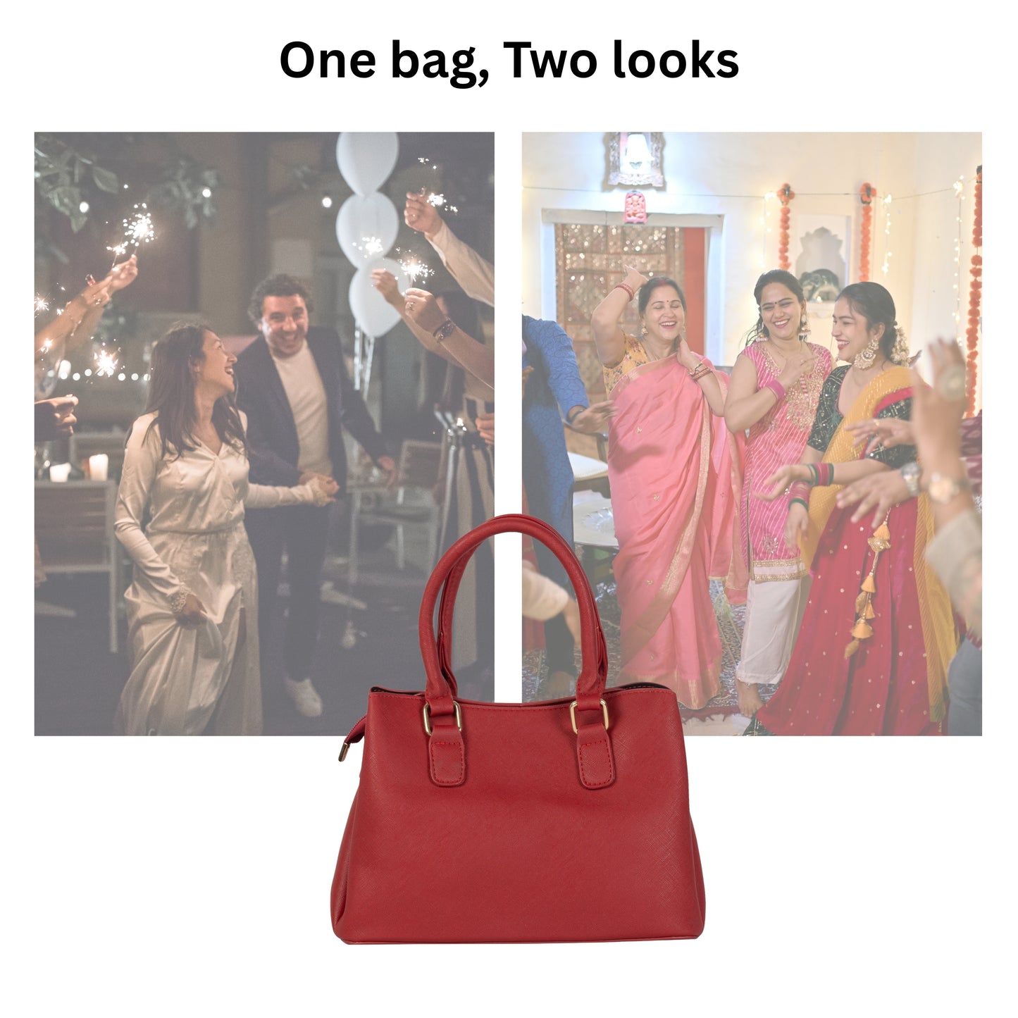 HB133- Elegant Textured Handbag | Premium Quality | Regular Use | Luxury Style | Imported