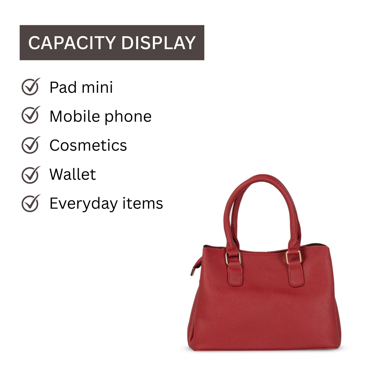 HB133- Elegant Textured Handbag | Premium Quality | Regular Use | Luxury Style | Imported