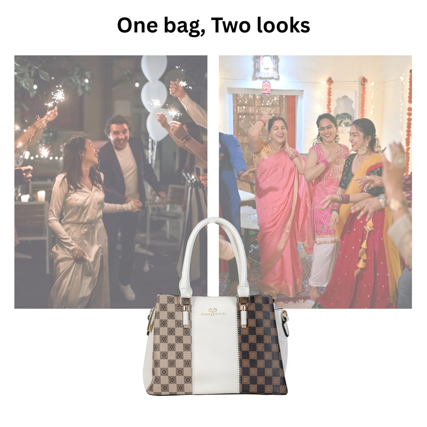 HB134- Elegant Textured Handbag | Premium Quality | Regular Use | Luxury Style | Imported