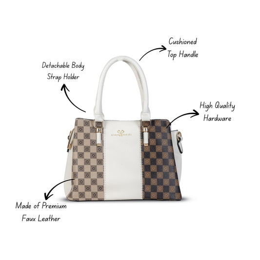 HB134- Elegant Textured Handbag | Premium Quality | Regular Use | Luxury Style | Imported
