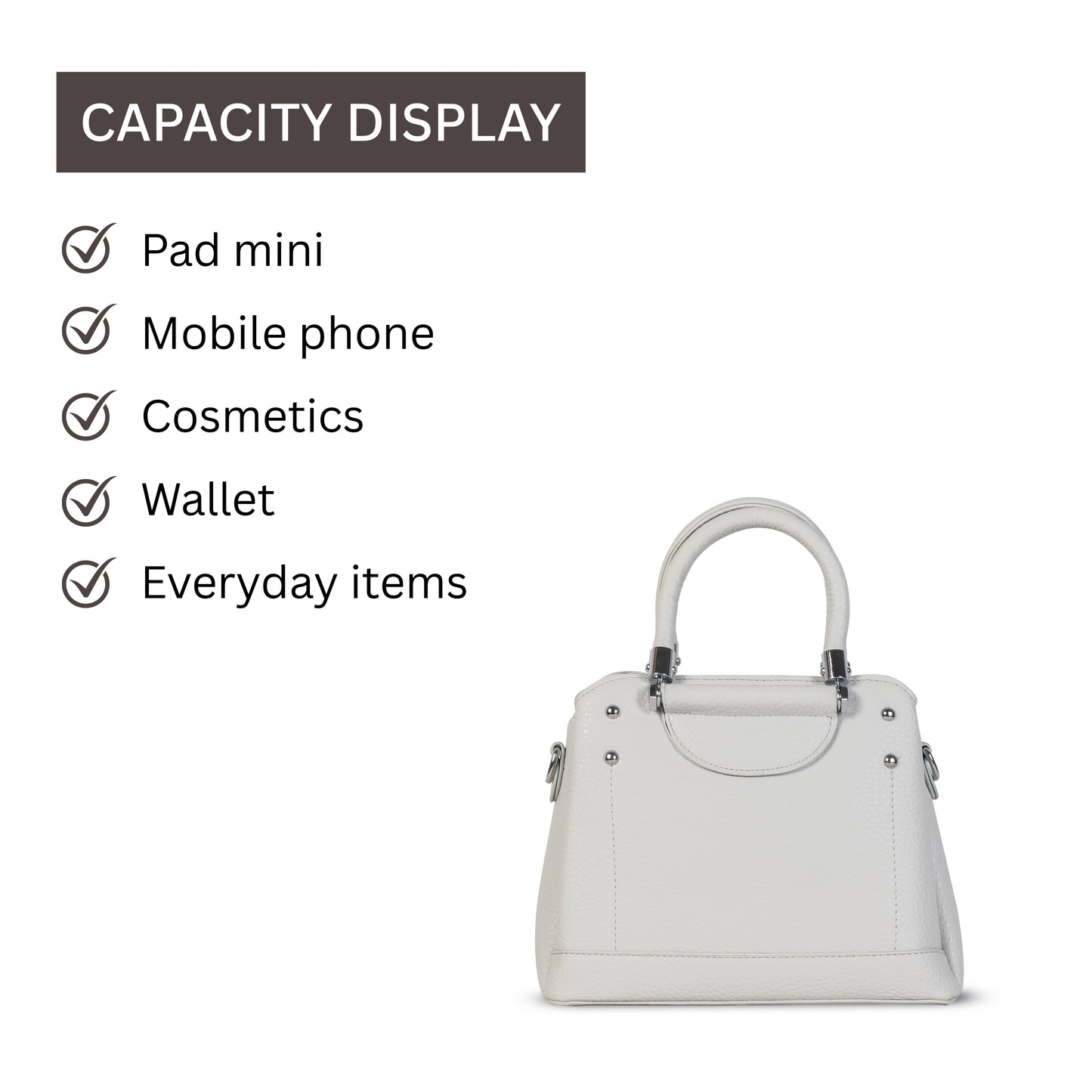 HB135- Elegant Textured Handbag | Premium Quality | Regular Use | Luxury Style | Imported