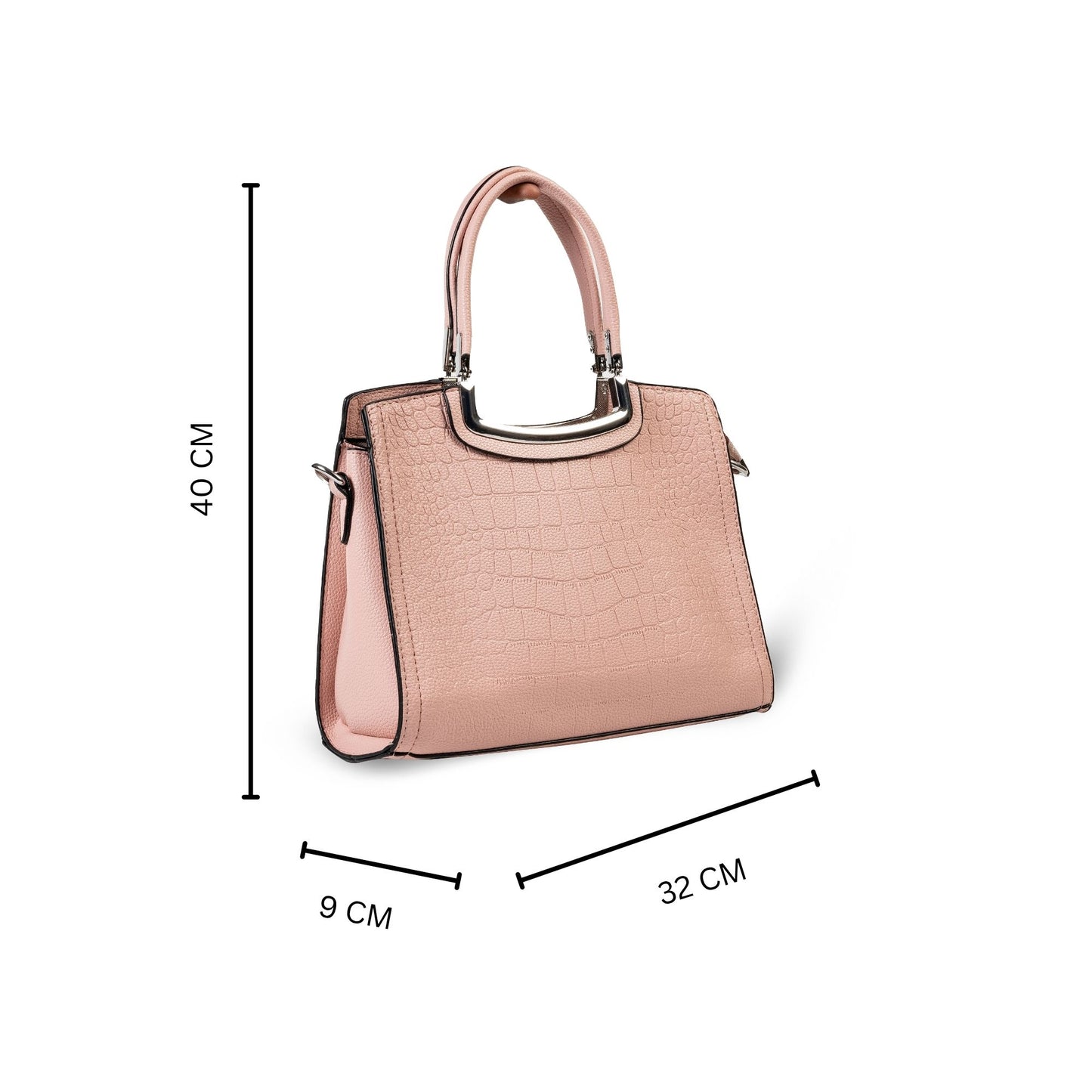 HB144- Elegant Textured Handbag | Premium Quality | Regular Use | Luxury Style | Imported